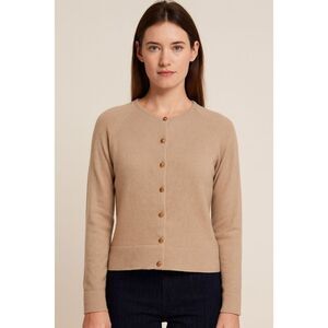 Vintage Stephanie Andrews Wool tan Cardigan